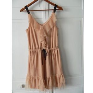 Xhilaration | Blush Dress with Ruffles